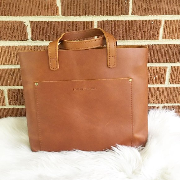 Portland Leather Handbags - Portland Leather Goods Honey Classic Medium Crossbody Tote NWOT